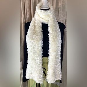 Long warm fluffy scarf